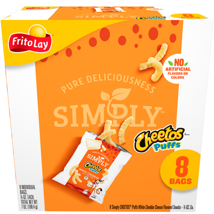 Multicombo de bocaditos CHEETOS® SIMPLY inflados sabor cheddar blanco