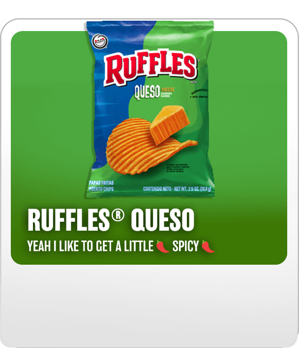 RUFFLES® Queso Cheese Flavored Potato Chips