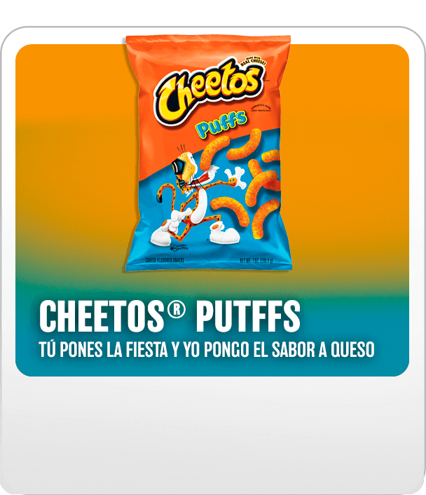 Bocaditos CHEETOS® inflados sabor queso