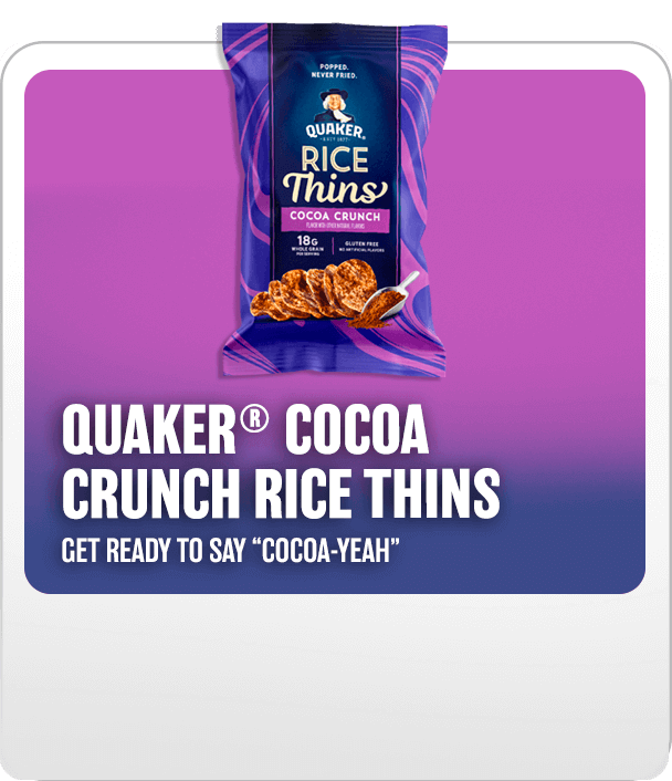 Quaker Cocoa Crunch Rice Thins