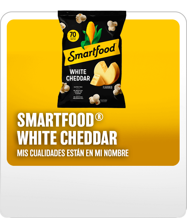 Palomitas SMARTFOOD® sabor cheddar blanco